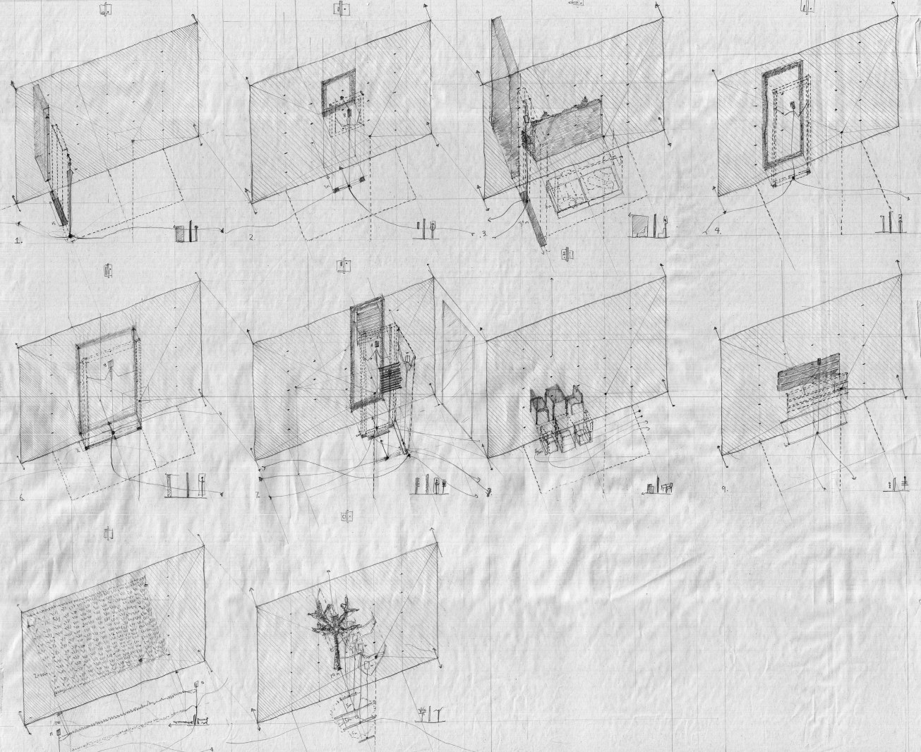 Isometric drawing of how to act P1